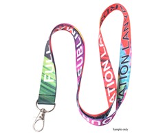 Sample-Lanyard Double Side Sub with LobsterRing