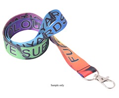 Sample-Lanyard Double Side Sub with LobsterRing