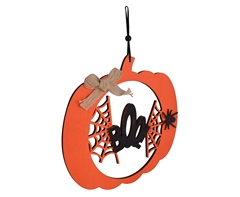 Halloween Pumpkin & Spider Decoration