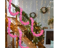 White Tinsel Garland