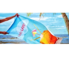 Custom Single-Sided Sub Beach Towel - Medium