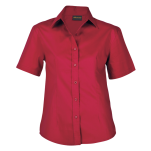 Brushed Cotton Twill Blouse Short Sleeve Ladies