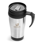 Arabica Stainless Steel & Plastic Double-Wall Mug - 450ml