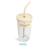 Kooshty Slurp Glass Kup & Straw - 480ML