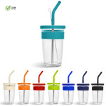 Kooshty Slurp Glass Kup & Straw - 480ML