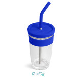 Kooshty Slurp Glass Kup & Straw - 480ML