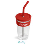 Kooshty Slurp Glass Kup & Straw - 480ML