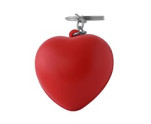 Heart Stress Ball Keyring