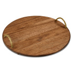 Okiyo Homegrown Large Round Hardwood Food Platter