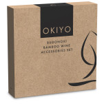 Okiyo Budonoki Bamboo Wine Accessories set