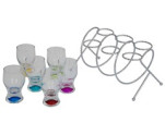 Spiral Stand & Shot Glasses 