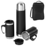 Cardinal Stainless Steel Vacuum Flask & Mug Set