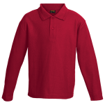 175g Pique Knit Long Sleeve Golfer Kiddies