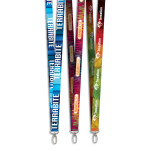 Lobster Clip Double-Sided Sublimation Satin Lanyard