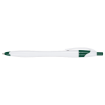 Slim White Barrel Ballpoint Pen