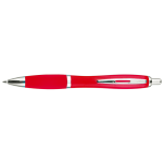 Curved Design Ballpoint Pen with Coloured Barrel