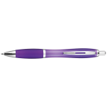 Curved Design Ballpoint Pen with Coloured Barrel