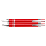 Lacquered Barrel Matching Ballpoint Pen and Clutch Pencil Set