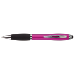 Ballpoint Pen with Rubber Grip and Stylus