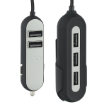 Whizzy 5 Port USB Car Charger