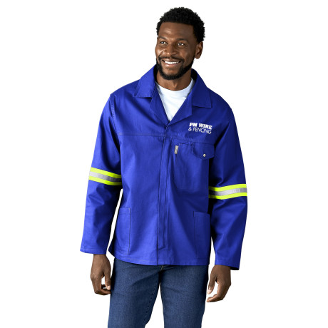 Artisan Premium 100% Cotton Jacket - Reflective Arms - Yellow Tape