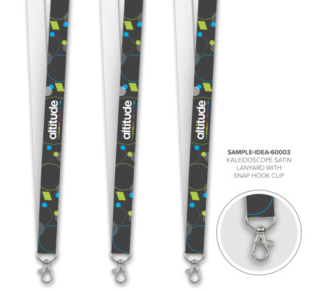 Altitude Kaleidoscope Satin Lanyard - Sample