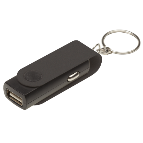 Swivel Phone Car Charger Keychain