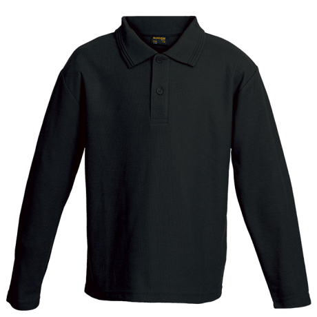 175g Pique Knit Long Sleeve Golfer Kiddies