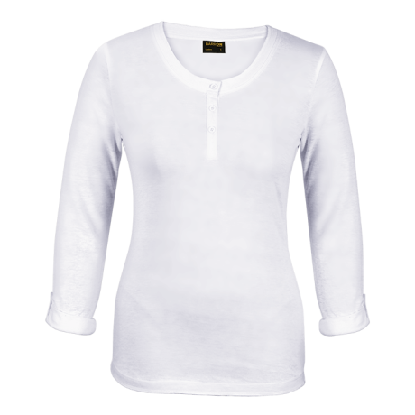 145g Henley Long Sleeve T-Shirt Ladies