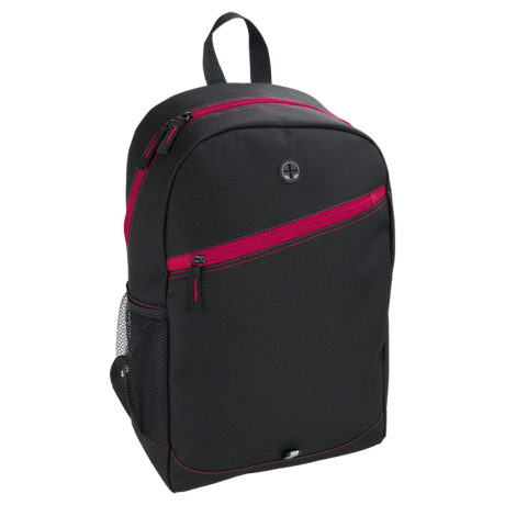 Backpack With Contrast Colour Diagonal Zip