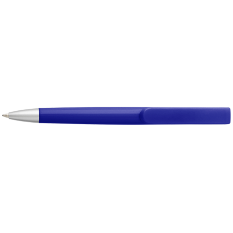 Rounded Clip Ballpoint Pen With Coloured Barrel