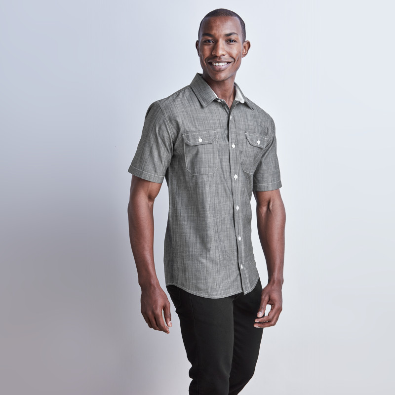 Mens Short Sleeve Windsor Shirt