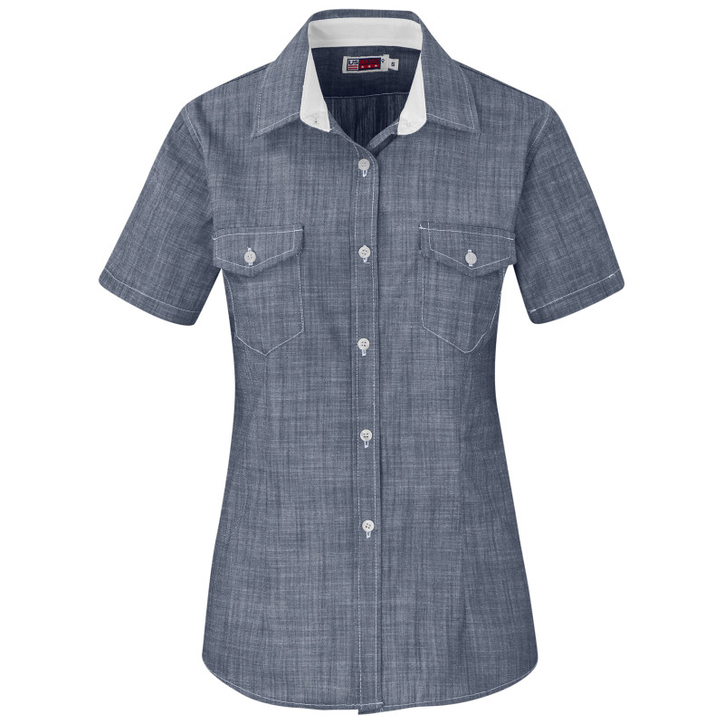 Ladies Short Sleeve Windsor Shirt