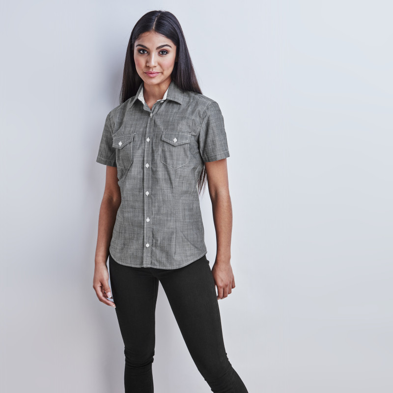 Ladies Short Sleeve Windsor Shirt