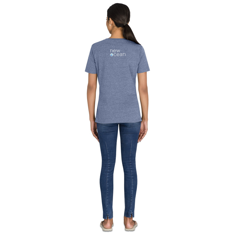 Ladies Michigan Melange V-Neck T-Shirt