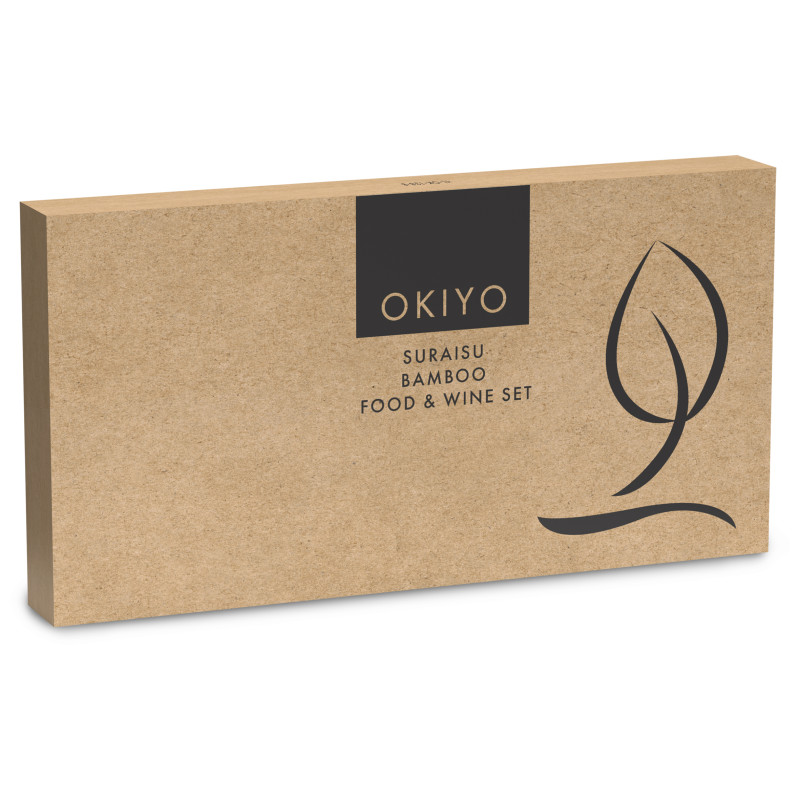 Okiyo Suraisu Bamboo Food & Wine Set