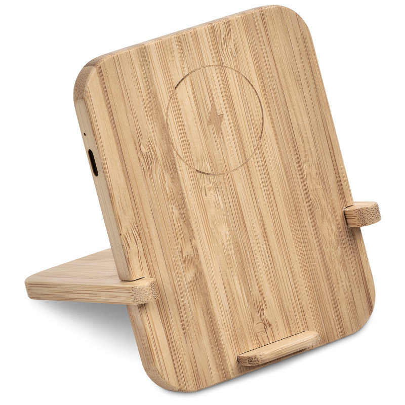 Okiyo Noryoku Bamboo Wireless Charging Phone Stand