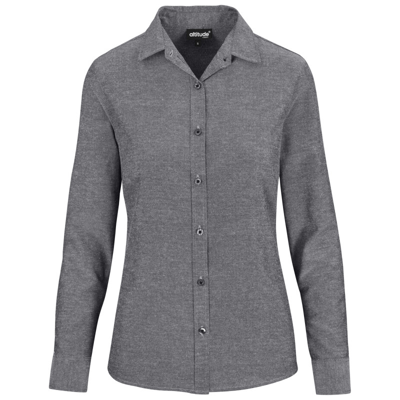 Ladies Long Sleeve Oxford Shirt