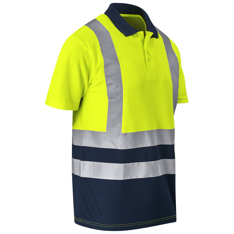 Surveyor Two-Tone Hi-Viz Reflective Golf Shirt