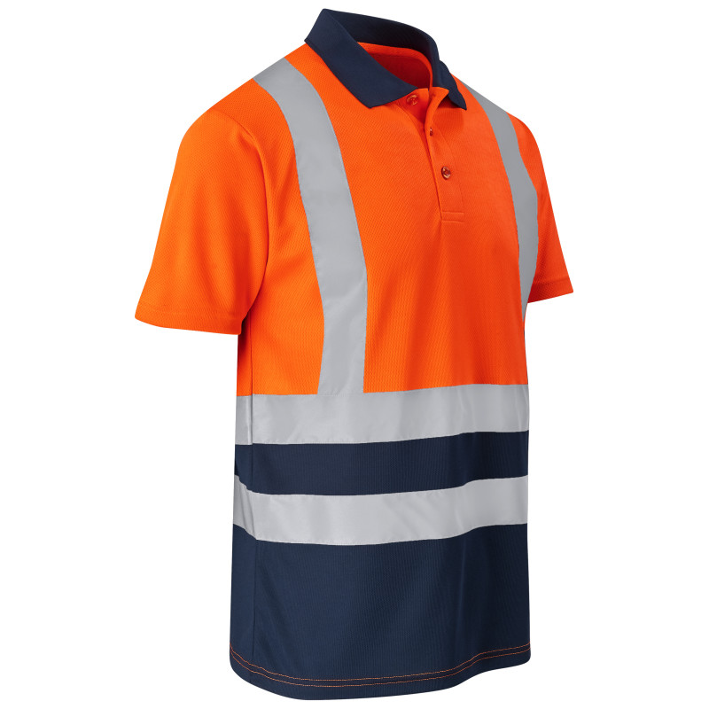 Surveyor Two-Tone Hi-Viz Reflective Golf Shirt