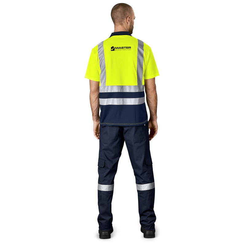 Surveyor Two-Tone Hi-Viz Reflective Golf Shirt