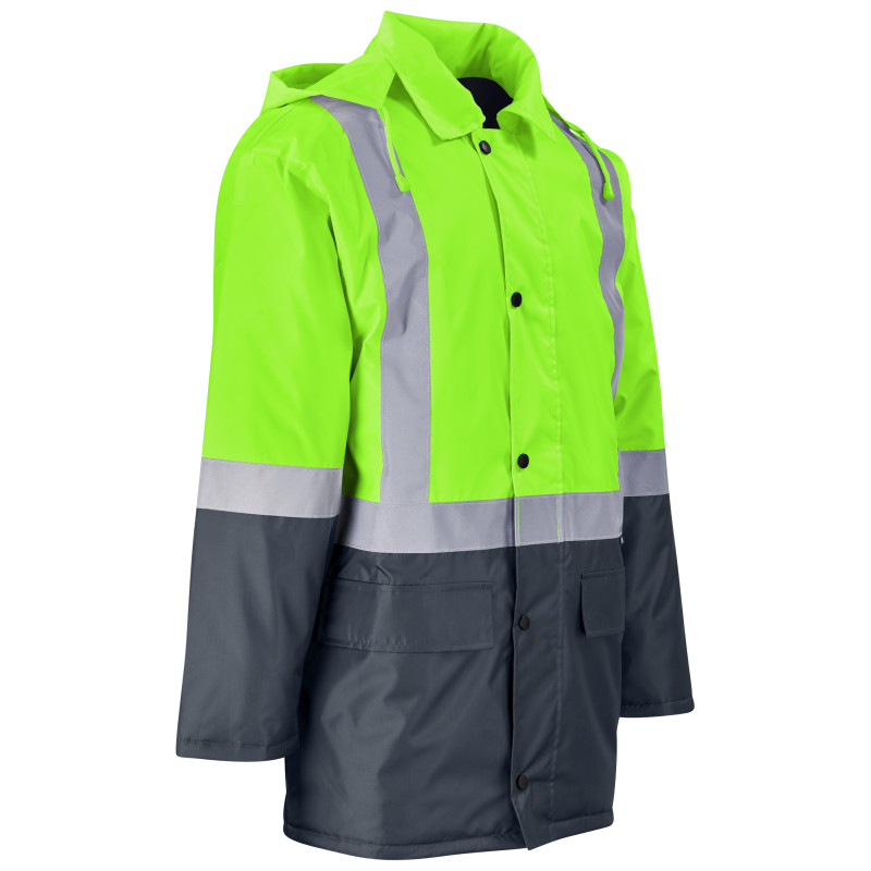 Hazard Padded Two-Tone Hi-Viz Reflective Jacket