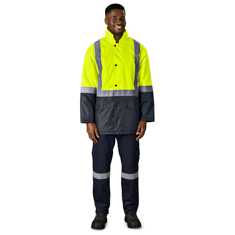 Hazard Padded Two-Tone Hi-Viz Reflective Jacket