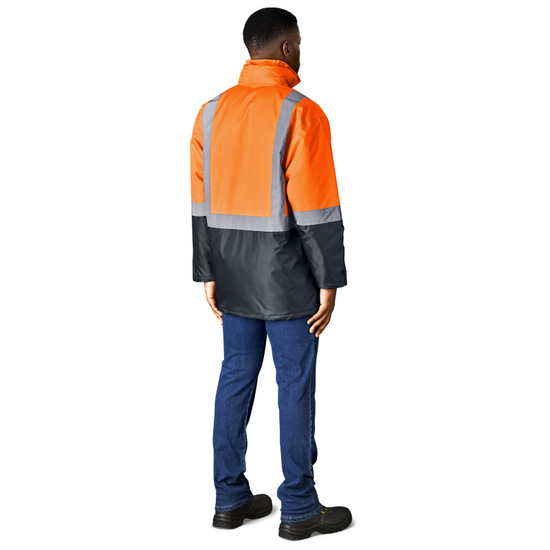 Hazard Padded Two-Tone Hi-Viz Reflective Jacket