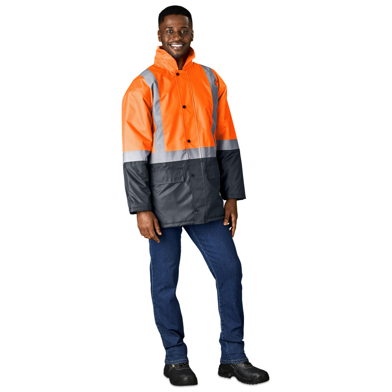 Hazard Padded Two-Tone Hi-Viz Reflective Jacket