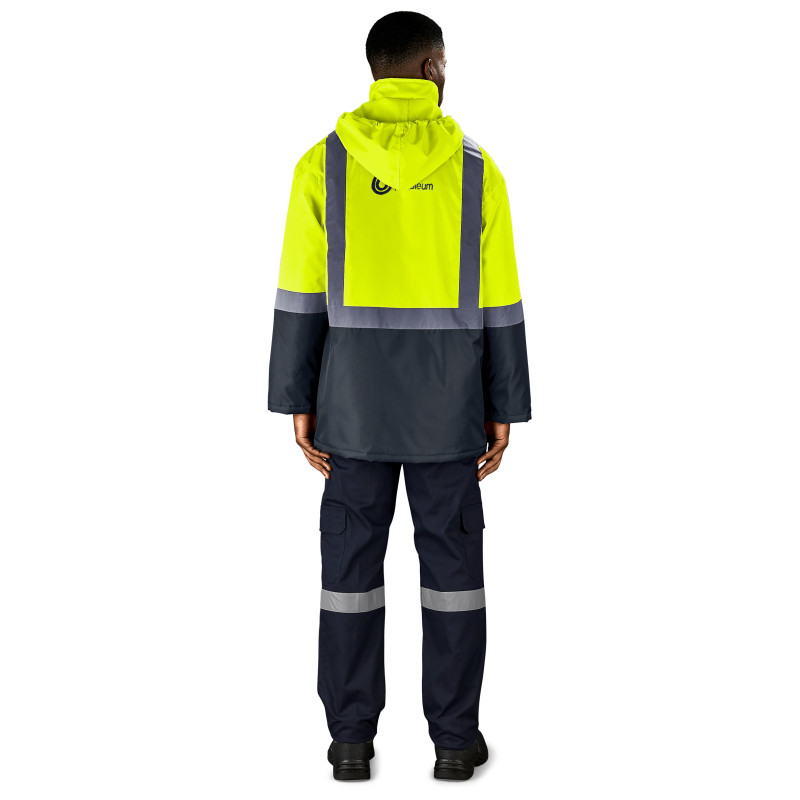 Hazard Padded Two-Tone Hi-Viz Reflective Jacket