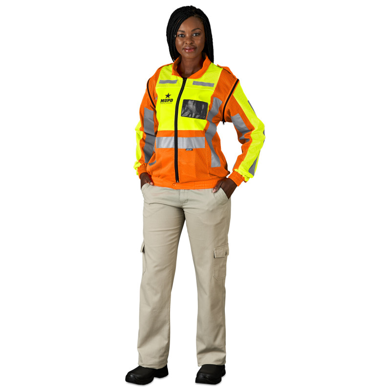 Metro Two-Tone Hi-Viz Reflective Zip-Off Jacket