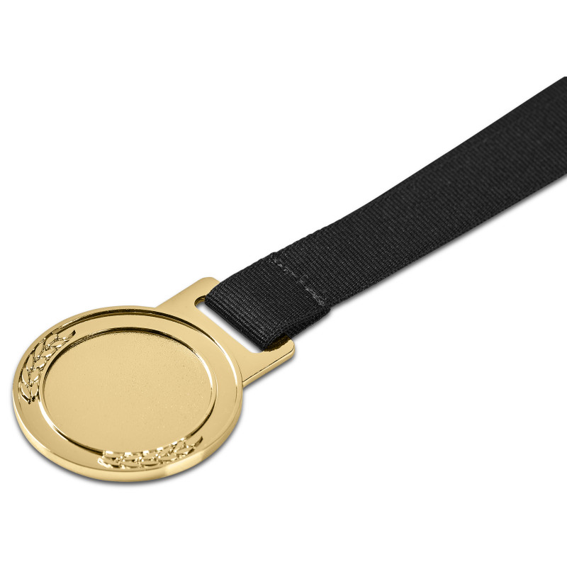 Achiever Medal With Black Petersham Lanyard