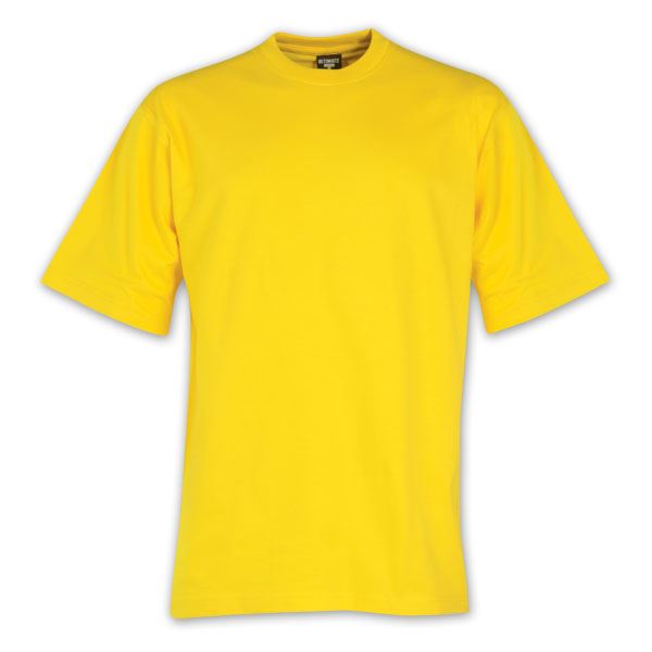 170g Combed Cotton T-shirt - Yellow - While stocks last