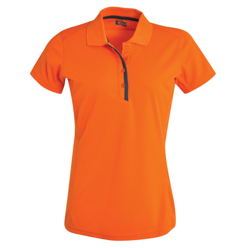 Ladies Matrix Polo - Orange/graphite